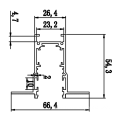 safety voltage DC48V recessed light track rail magnetic